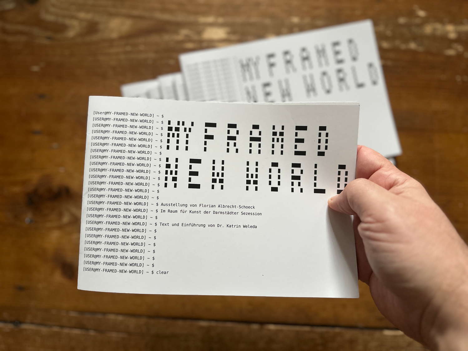 MY FRAMED NEW WORLD: Katalog zur Ausstellung von Florian Albrecht-Schoeck