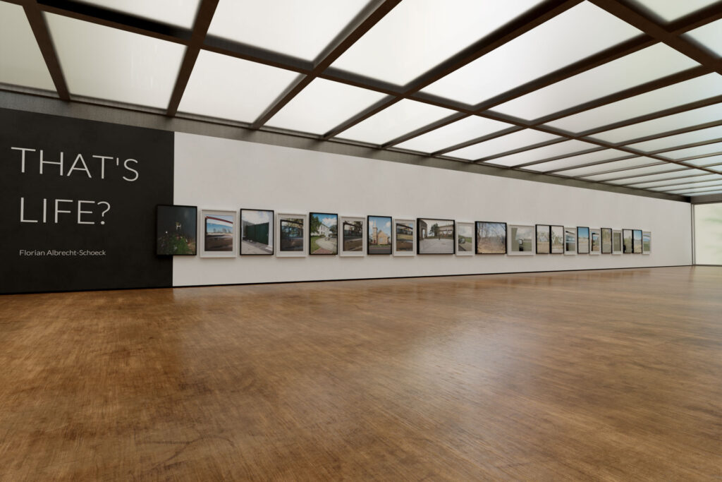 Installationsansicht der fotografischen Arbeit „That´s Life“ von Florian Albrecht-Schoeck.