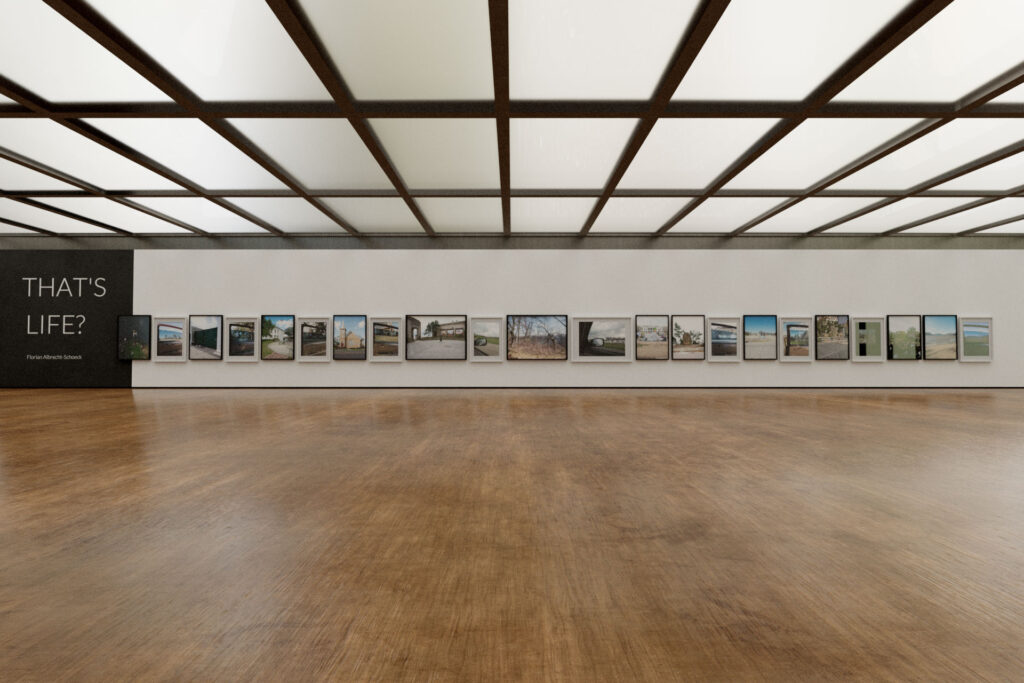 Installationsansicht der fotografischen Arbeit „That´s Life“ von Florian Albrecht-Schoeck.