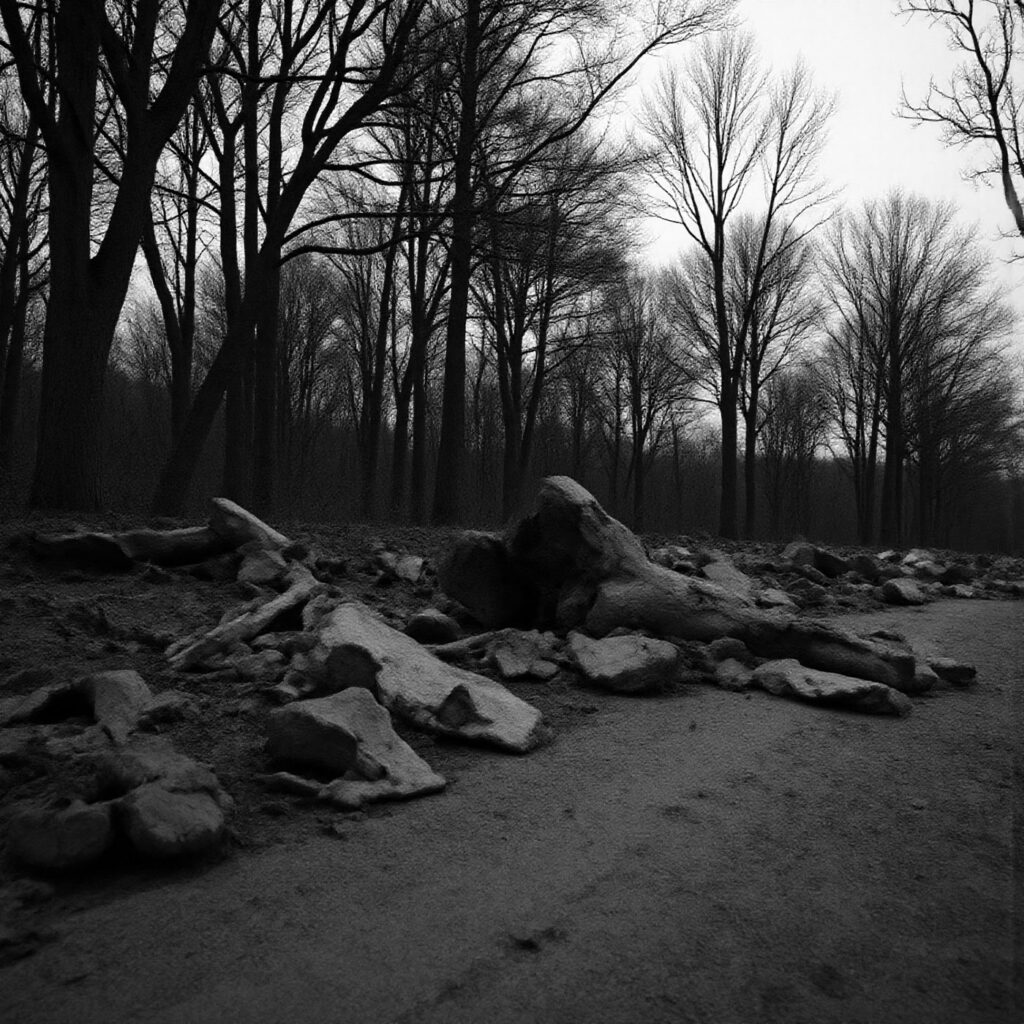 Die KI-Fotografie-Bilder beziehen sich dabei auf einen von mir geschriebenen Text, welcher durch verschiedene Sprach-Modelle modifiziert und erweitert wurde. Außerdem bauen die Bilder auf zwei LoRa Modellen von mir auf: eines mit dem Stil wie ich damals analog fotografierte und eines mit verschiedenen Materialien, aus denen ich meine “Neue Welt” aktuell baue.